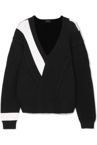 Shop Rag & Bone Cricket Mercerized Cotton Sweater In Black