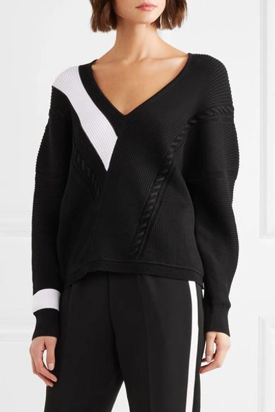 Shop Rag & Bone Cricket Mercerized Cotton Sweater In Black