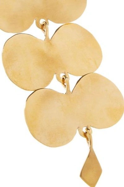 Shop Ariana Boussard-reifel Paloma Gold-tone Earrings