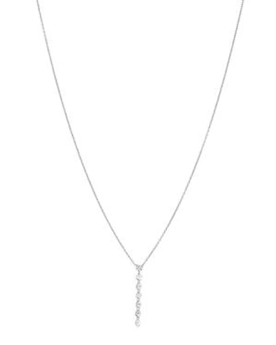 Shop Aerodiamonds 18k White Gold Seven Diamond Streamer Necklace, 18