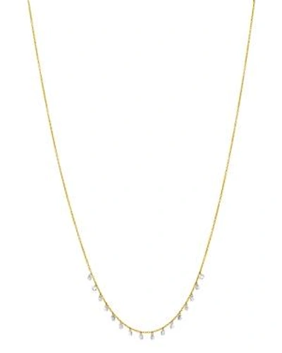 Shop Aerodiamonds 18k Yellow Gold Sweet Sixteen Diamond Necklace, 18 In White/gold