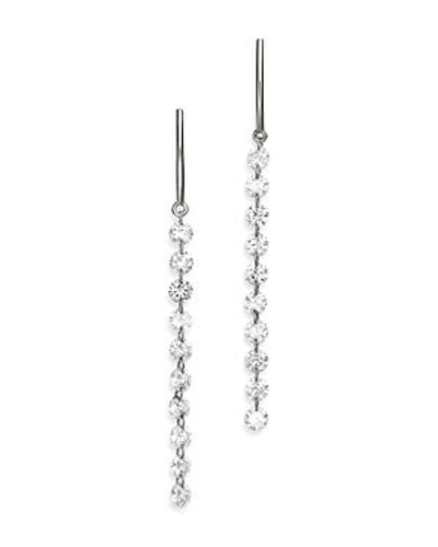 Shop Aerodiamonds 18k White Gold Diamond Streamer Drop Earrings