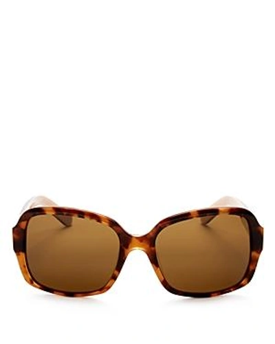 Shop Kate Spade New York Women's Annora Polarized Rectangle Sunglasses, 54mm In Honey Havana Beige/brown Polarized