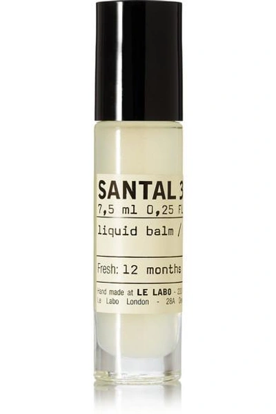 Shop Le Labo Santal 33 Liquid Balm - Sandalwood & Cardamom, 7.5ml In Colorless