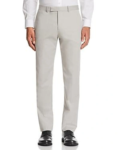 Shop Theory Marlo Cotton Slim Fit Suit Pants In Ash Gray