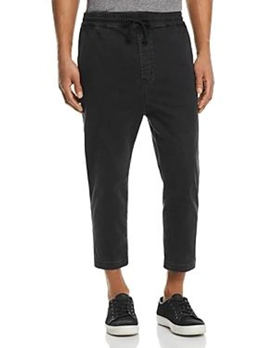 Shop Hudson Leo Drop Crotch Drawstring Pants In Black