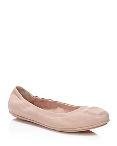 Shop Ferragamo Women's Leather Ballet Flats In Bon Bon Pink