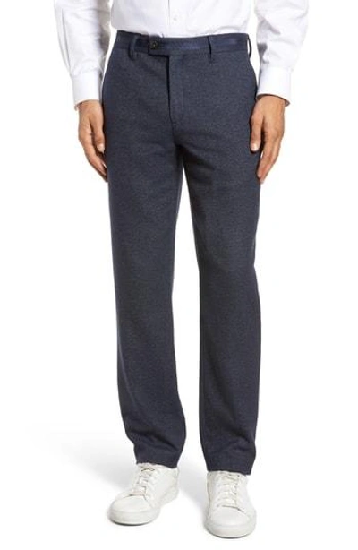 Shop Ted Baker Bektrot Trim Fit Stretch Cotton Pants In Navy