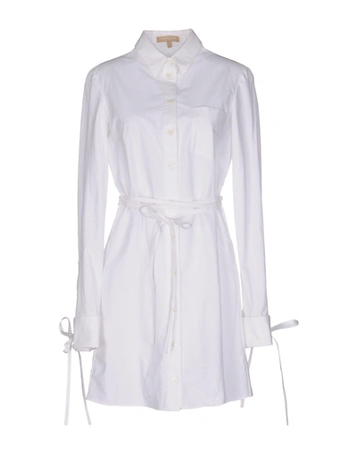 Shop Michael Kors Shirt Dress In White