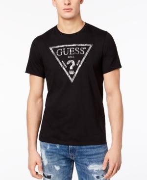 guess men's black t shirt