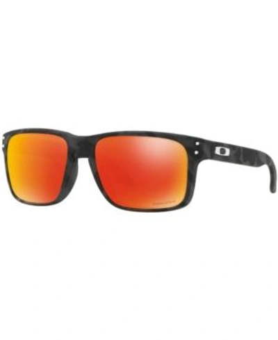Shop Oakley Sunglasses, Holbrook Oo9102 In Orange/black