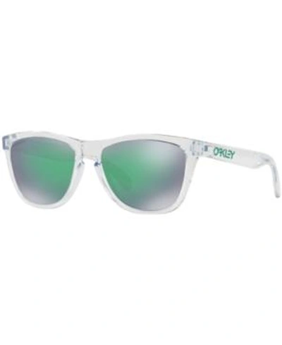 Shop Oakley Sunglasses, Frogskin Oo9013 In Green/clear