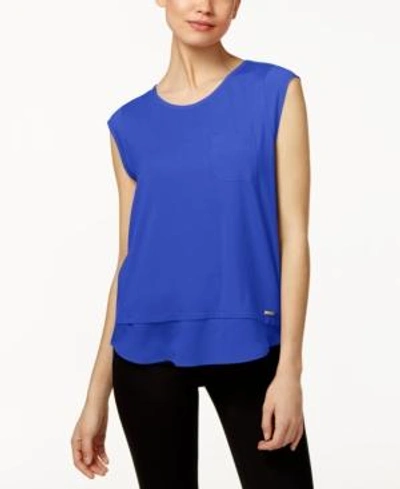 Shop Calvin Klein Layered-look T-shirt In Ragatta