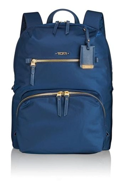 Shop Tumi Voyageur Halle Nylon Backpack - Blue In Ocean Blue