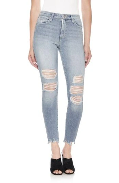 Shop Joe's The Charlie High Waist Ripped Ankle Skinny Jeans In Dannika