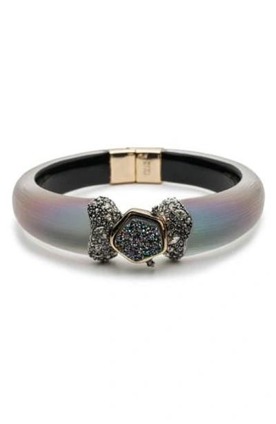 Shop Alexis Bittar Lucite Hinge Bracelet In New Labradorite