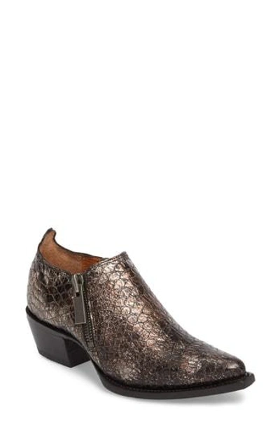 Shop Frye Sacha Double Zip Bootie In Pewter