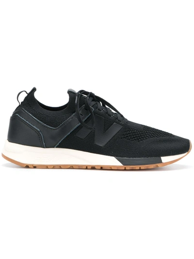Shop New Balance 247 Panelled Sneakers In Black