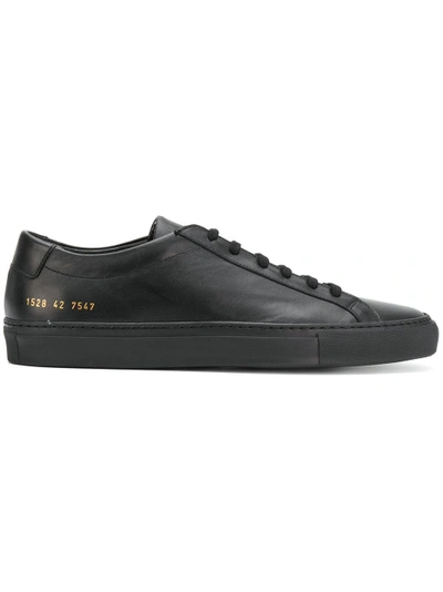 Shop Common Projects Low Top Sneakers In Black