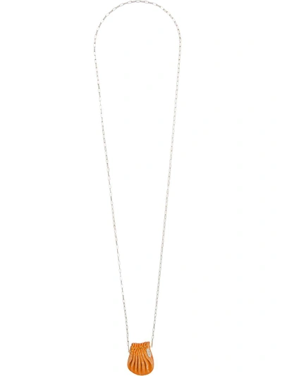 Shop Ma+ Mini Pouch Necklace - Metallic