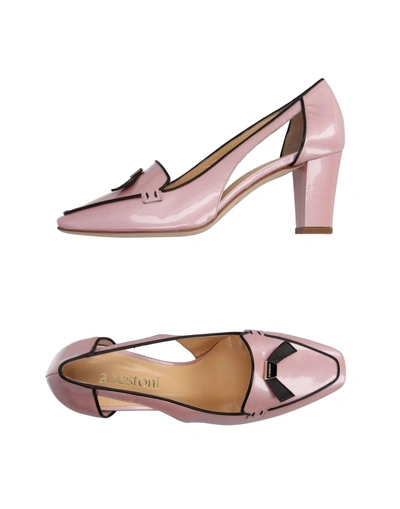 Shop A.testoni Loafers In Pink