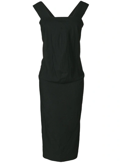 Shop Comme Des Garçons Classic Pinafore Dress - Black
