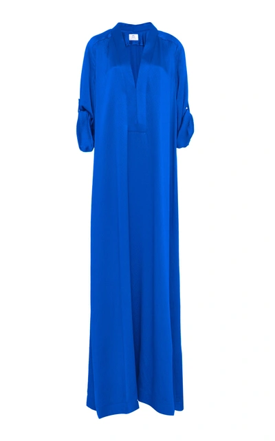Shop Rebecca De Ravenel The Athena Caftan In Blue