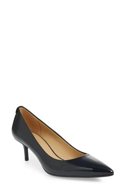 Shop Michael Michael Kors Kitten Heel Pump In Admiral