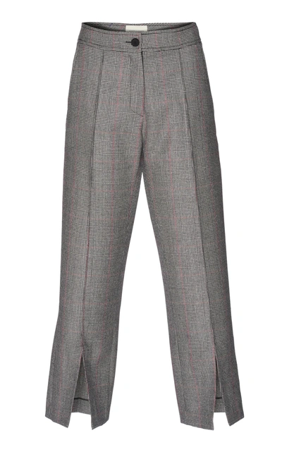 Shop Giuseppe Di Morabito Check Design Trouser In Grey