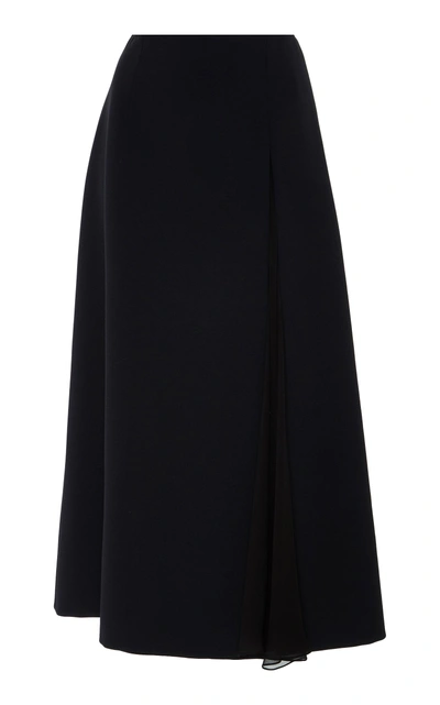 Shop Carolina Herrera Skirt With Slit Detail In Black