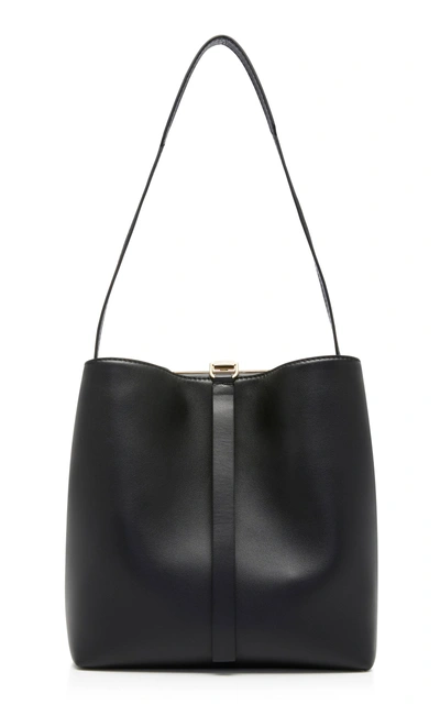 Shop Proenza Schouler Frame Leather Shoulder Bag In Black