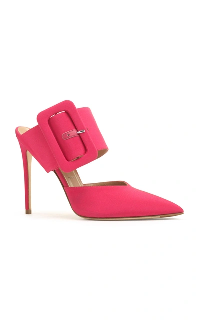 Shop Alexander White Nadya Belt Mule In Pink