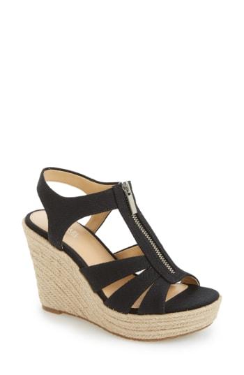 michael michael kors berkley weave canvas espadrille wedges