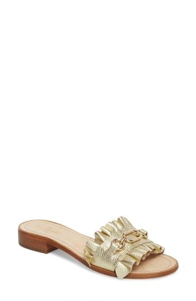 Shop Kate Spade Beau Slide Sandal In Gold