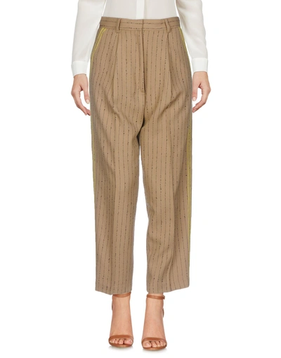 Shop Acne Studios Casual Pants In Sand