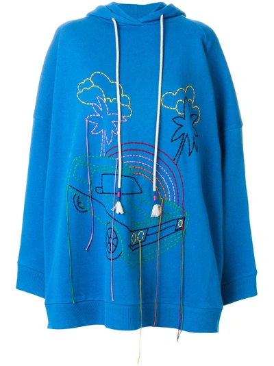 embroidered hoodie