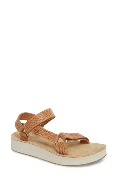 Shop Teva Midform Universal Geometric Sandal In Tan