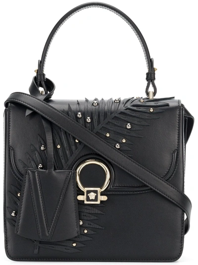 Shop Versace Dv One Crossbody Bag - Black