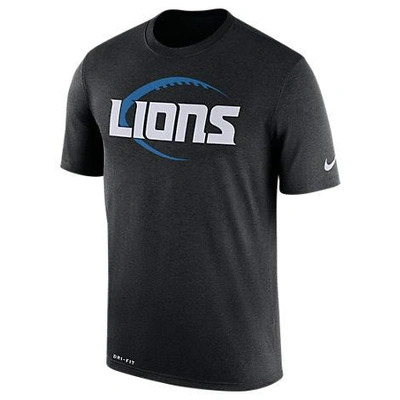 Shop Nike Men's Detroit Lions Nfl Legend Icon T-shirt, Black