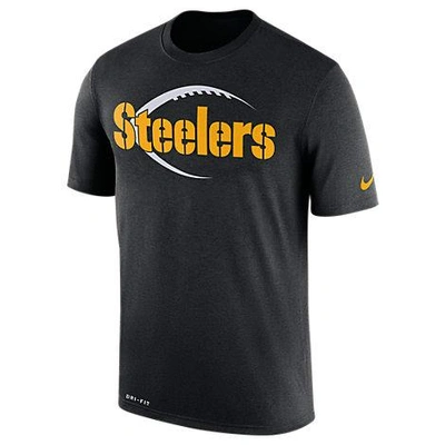 Shop Nike Men's Pittsburgh Steelers Nfl Legend Icon T-shirt, Black