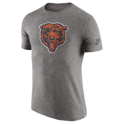 Shop Nike Men's Chicago Bears Nfl Historic Logo T-shirt, Grey