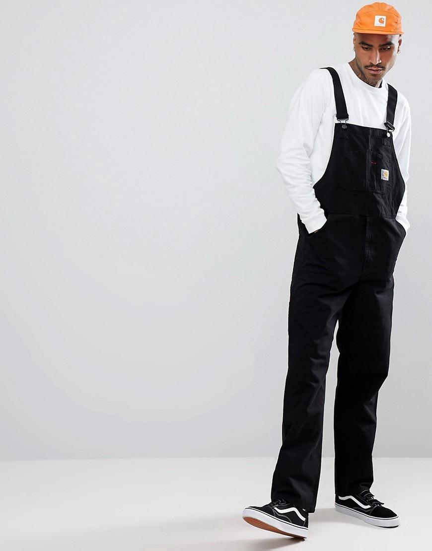 carhartt wip black overalls