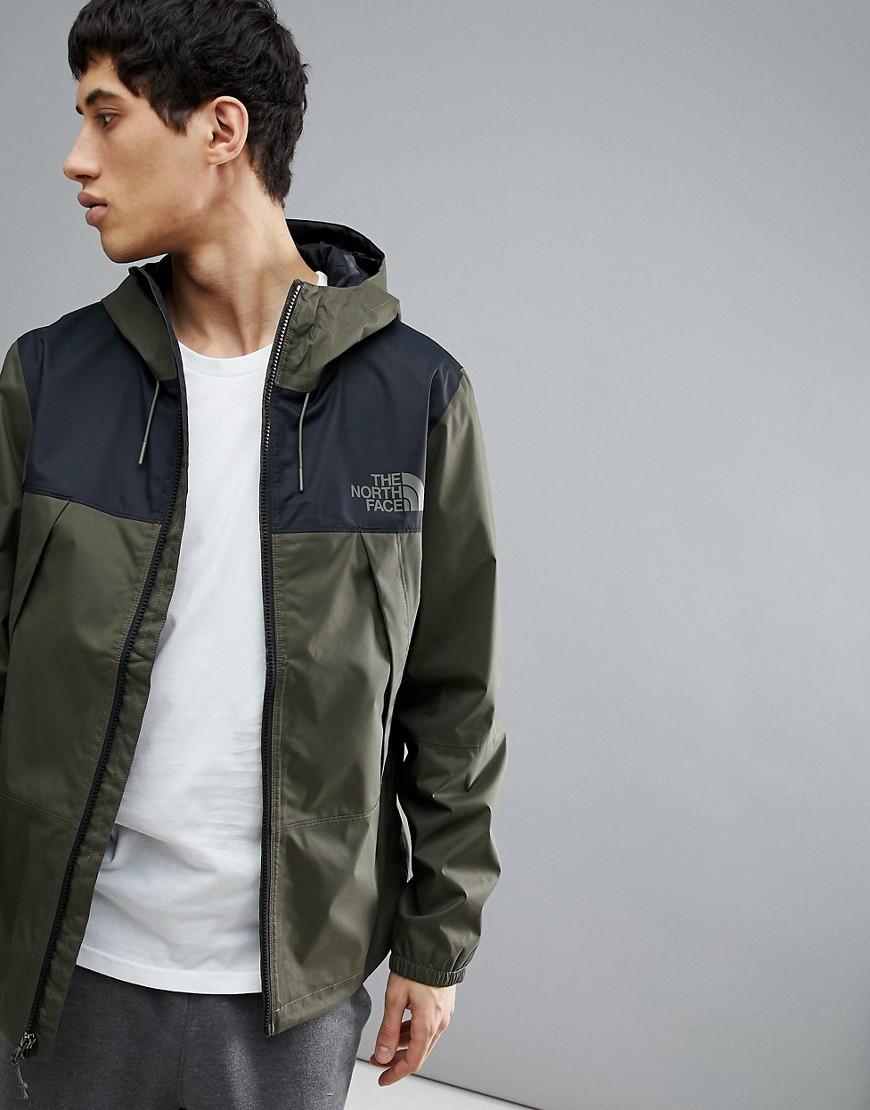 The North Face 1990 Mountain Q Jacket Hooded Waterproof 2 Tone In Green/ black - Green | ModeSens