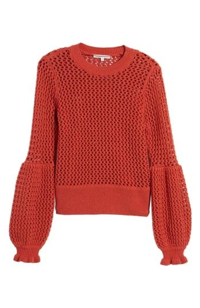 Shop Rebecca Minkoff Bianca Sweater In Terracotta