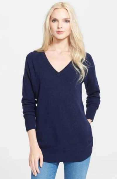 Shop Equipment 'asher' V-neck Cashmere Sweater In Peacoat