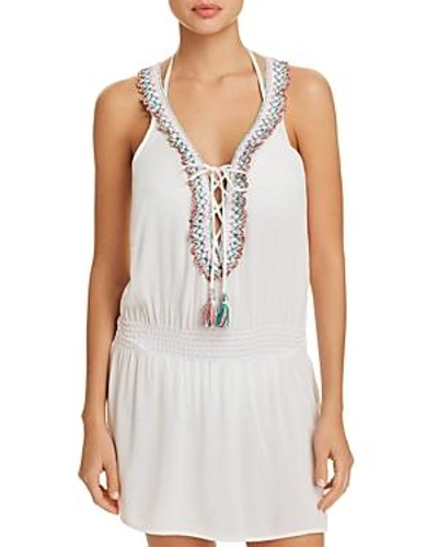 Shop Becca By Rebecca Virtue Mardi Gras Dress Swim Cover-up In White