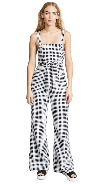 Shop Likely Dahlia Jumpsuit In Black/white