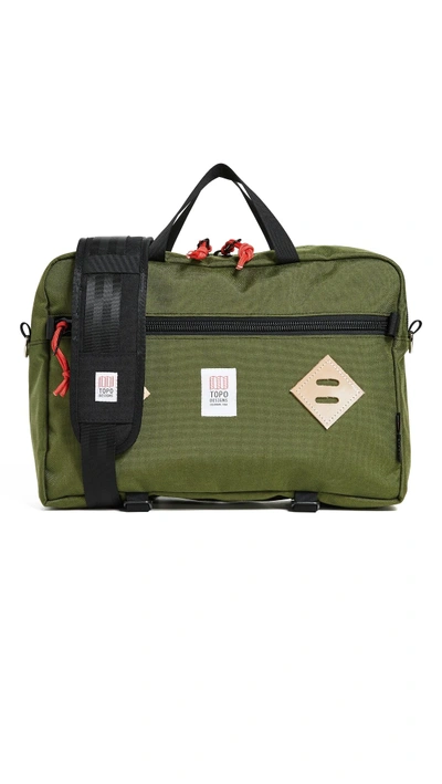 Shop Topo Designs Mountain Briefcase In Olive