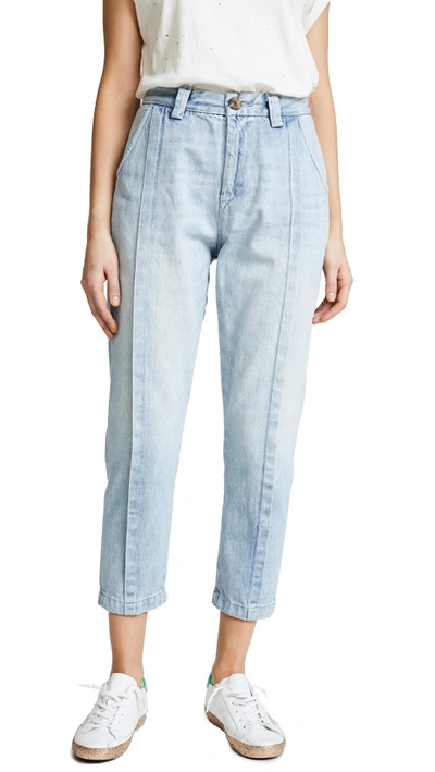 Shop Prps Astro Pleated Trouser Jeans In Light Blue