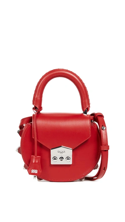 Shop Salar Mimi Cross Body Bag In Red